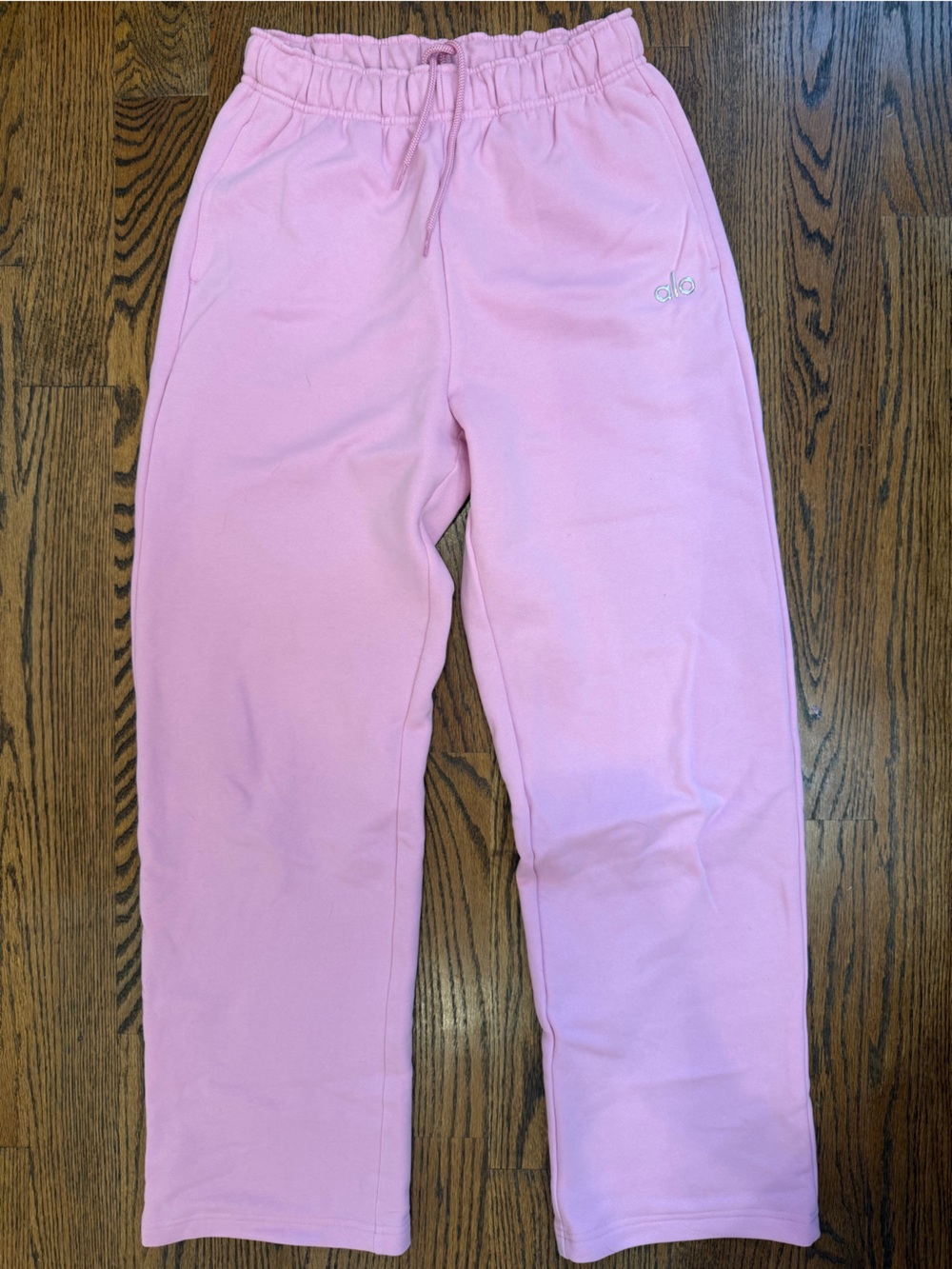 ALO PINK WIDE LEG SWEATPANT